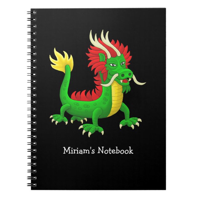 Carnet Magnifique Dragon Chinois (Devant)