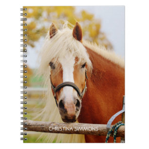 Carnet Magnifique ordinateur portable personnalisé Cheval