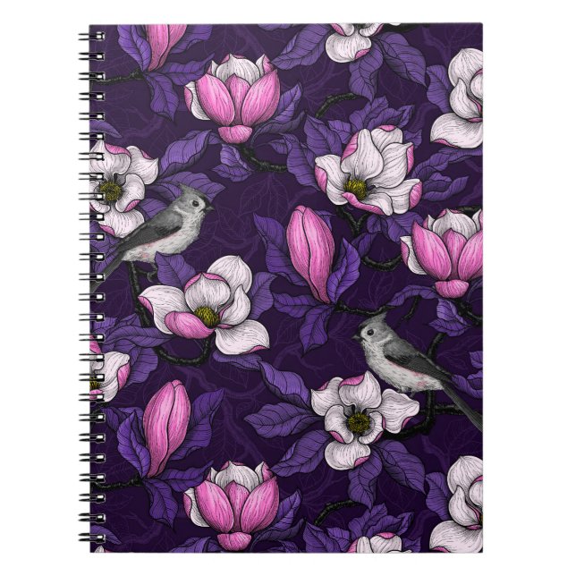 Carnet Magnolia en floraison et tireur 4 (Devant)