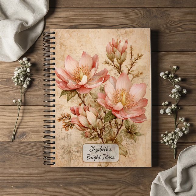 Carnet Magnolia Vintage (Créateur téléchargé)