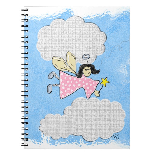 Carnet Main d'ange fée tirée (Devant)