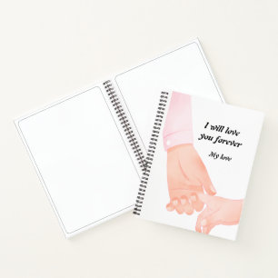 Carnet Main dans l'amour de la main Art - Parent & Enfant