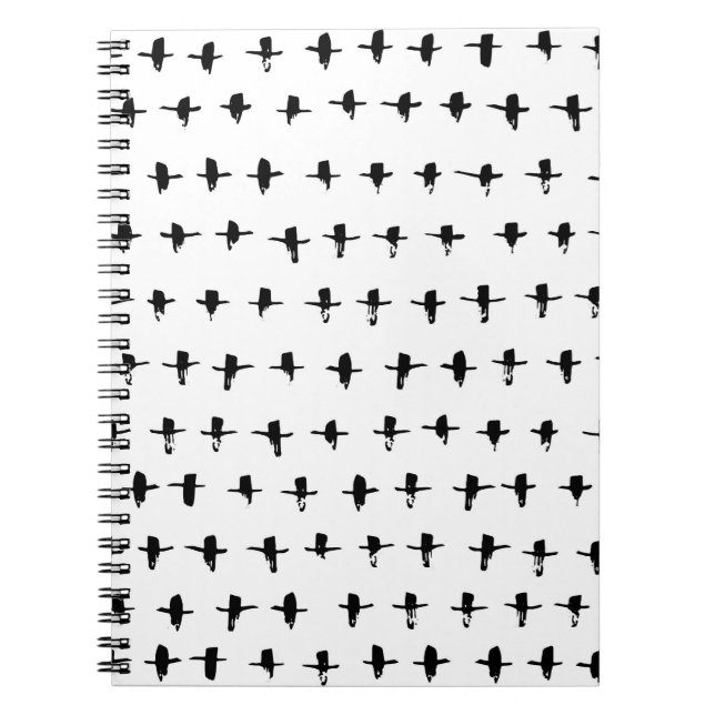 Carnet Main de croix noires dessinée géométrique (Devant)