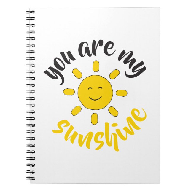 Carnet Main Jaune dessinée Soleil Bonjour soleil Image Su (Devant)