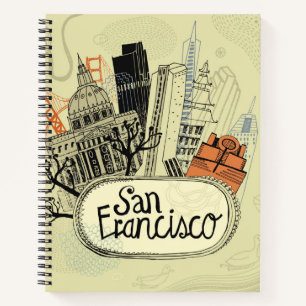 Carnet Main tirée San Francisco