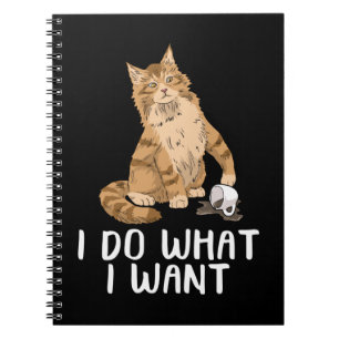 Carnet Maine Coon Cadeaux De Chat Je Fais Ce Que Je Veux