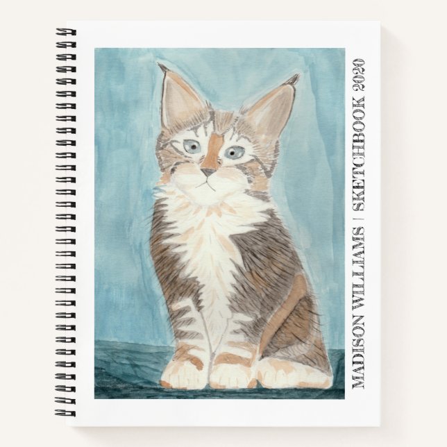Carnet Maine Coon Kitten Votre SketchBook (Devant)