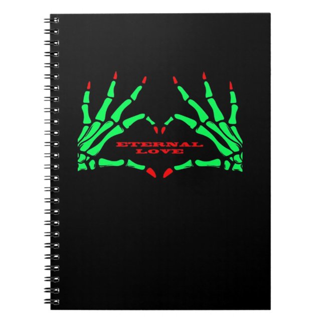 Carnet Mains de squelette - Drôle Halloween (Devant)