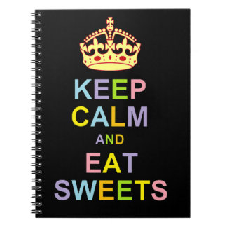 Carnet Maintenez calme et mangez les bonbons