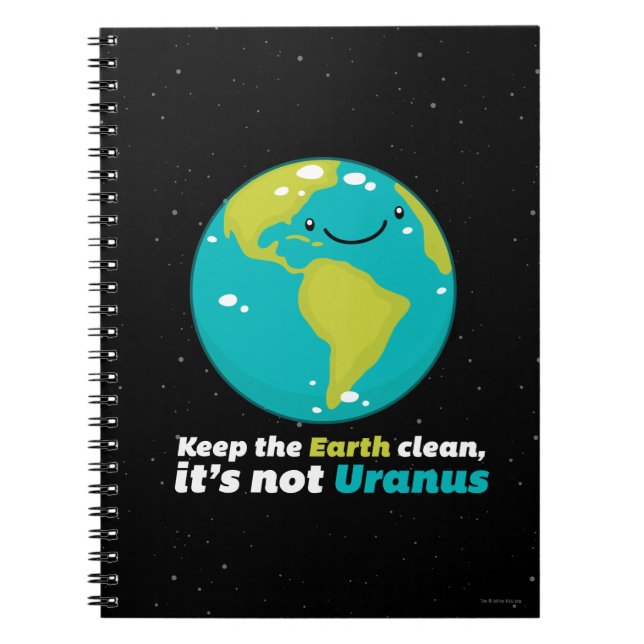 Carnet Maintenez la terre propre (Devant)