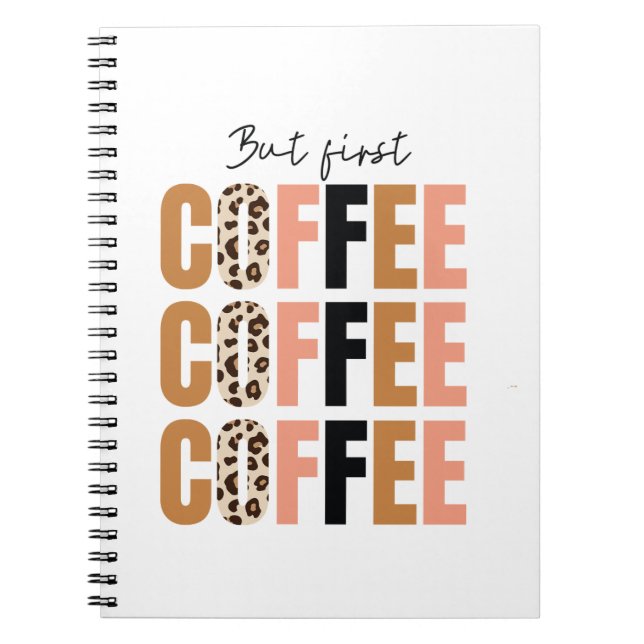 Carnet Mais d'abord, Mug à café – Motivation classique du (Devant)