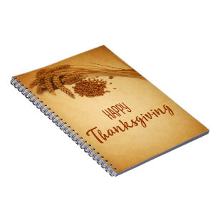 Carnet Maïs de blé à Bon thanksgiving vintage