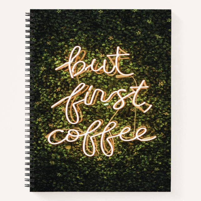 Carnet Mais Premier Café, Citation De Neon Lights (Devant)