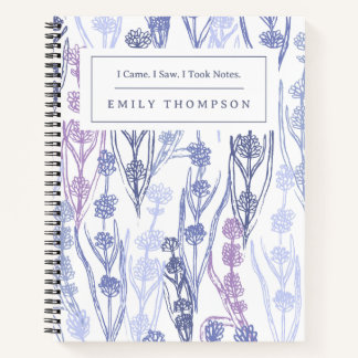 Carnet Maison de campagne élégante vintage Floral avec no