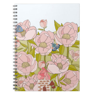 carnet maison de fée de pivoine