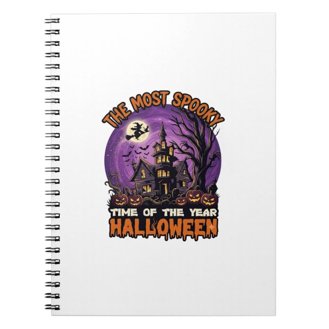 Carnet Maison hantée de Halloween la plus effrayante Sorc (Devant)