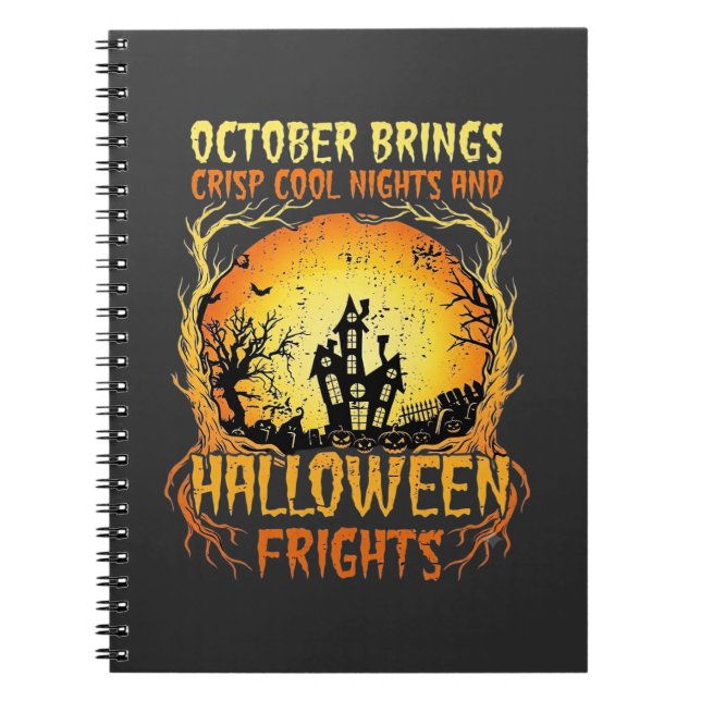 Carnet Maison hantée de terreurs d'Halloween Pleine lune  (Devant)