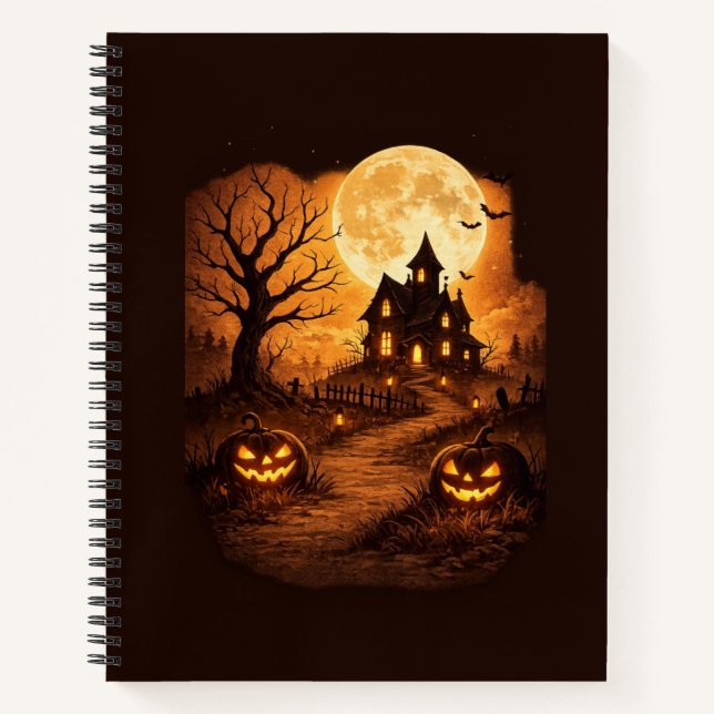Carnet Maison hantée épouvantable Halloween  (Devant)