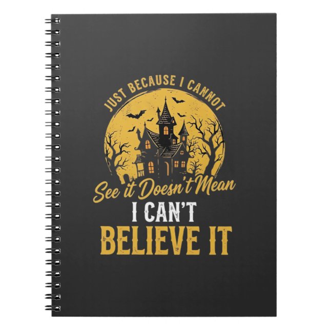 Carnet Maison Hantée Halloween Croyez-le Conception_1 (Devant)