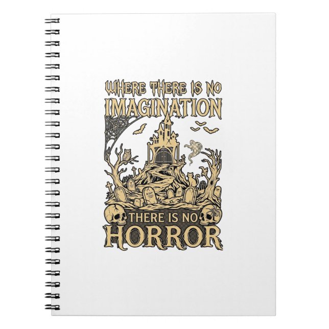Carnet Maison Hantée Halloween Horreur Imagination Cimeti (Devant)