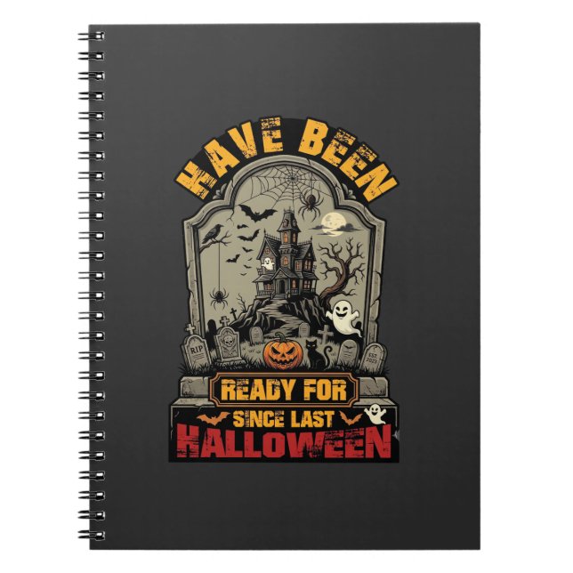 Carnet Maison Hantée Halloween Prête Depuis Tombstone  (Devant)