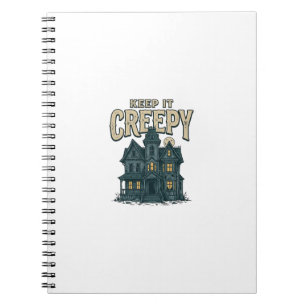 Carnet Maison Hantée Vintage Creepy Halloween Dés