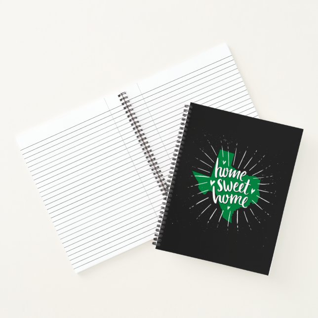 Carnet Maison noire et verte, Maison douce - Texas (Intérieur)
