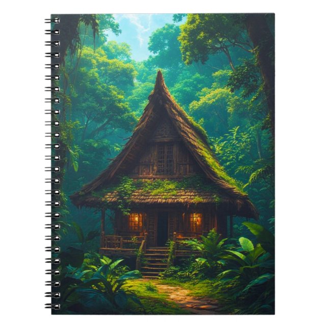 Carnet Maison Silencieuse dans la Forêt Tropicale (Devant)