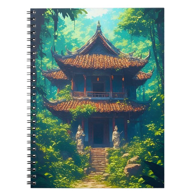 Carnet Maison thaïlandaise ensoleillée dans une jungle lu (Devant)