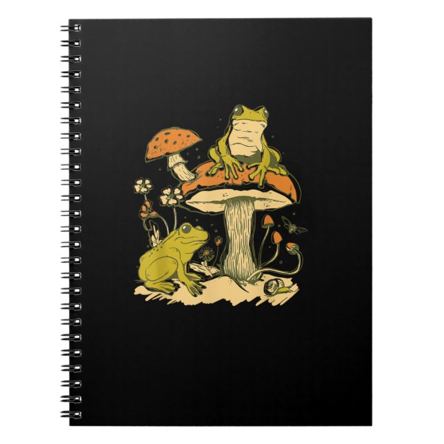 Carnet Maisonnette Champignon Grenouille Esthétique Cotta (Devant)