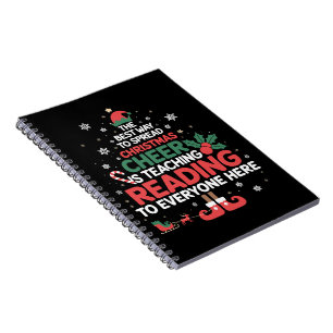 Carnet Maître de lecture Noël Elf Xmas Cheer 
