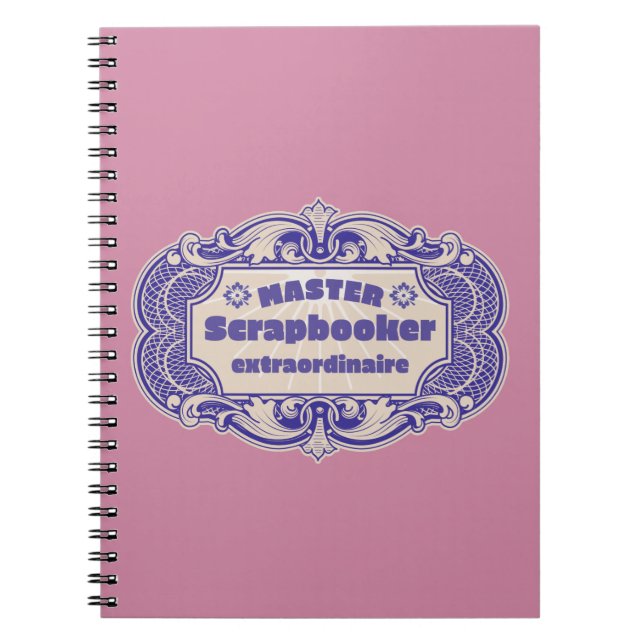 Carnet « Maître Scrapbooker Extraordinaire » (Devant)