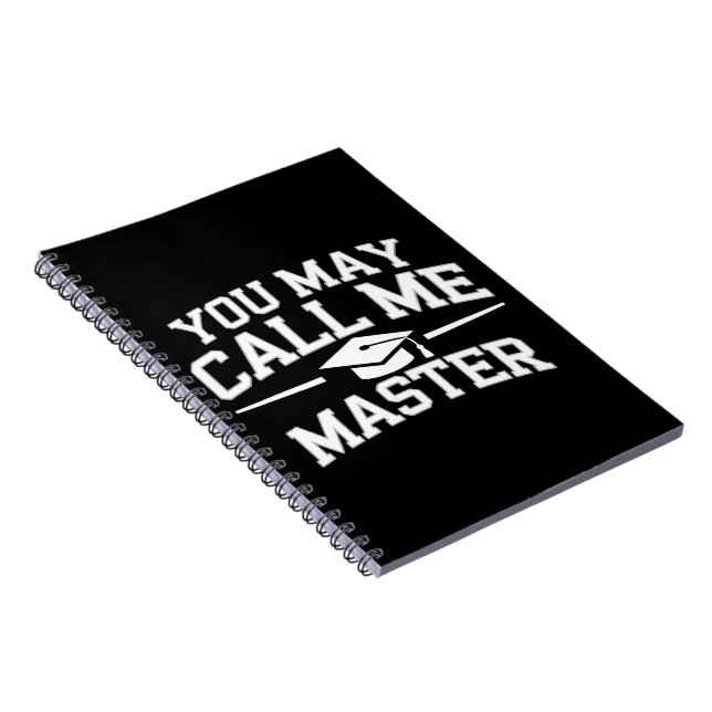 Carnet Maîtrise drôle MBA Éducation Remise des diplômes (Côté Droit)