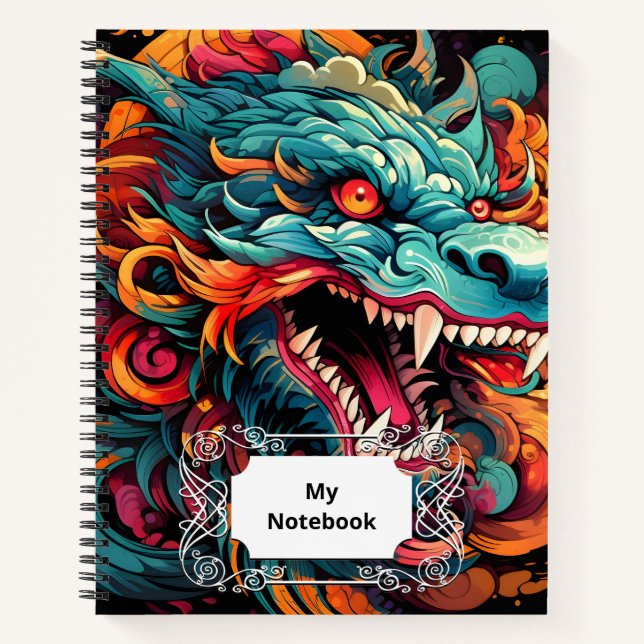Carnet Majesté du Dragon Oriental Moderne (Devant)