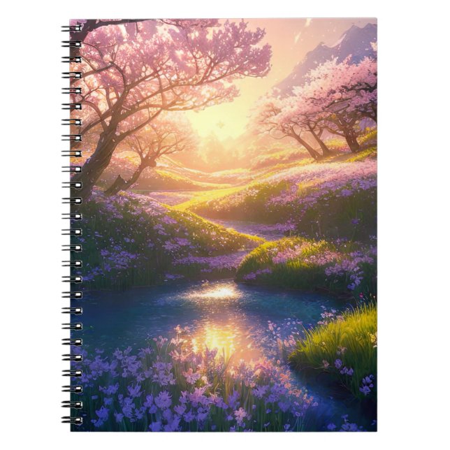 Carnet Majestic Cherry Blossom Meadow (Devant)