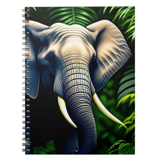 Carnet Majestic Jungle Elephant - Sauvage Et Libre (Devant)