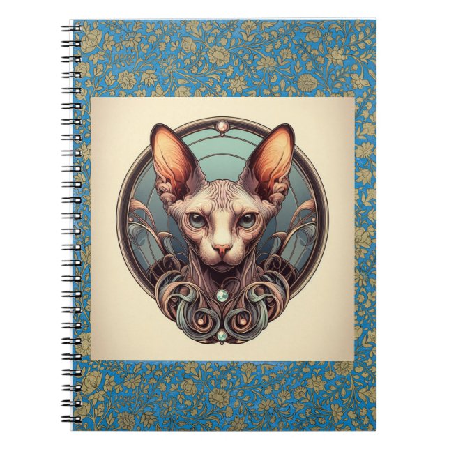 Carnet Majestic Sphinx : un planificateur Feline Guardian (Devant)