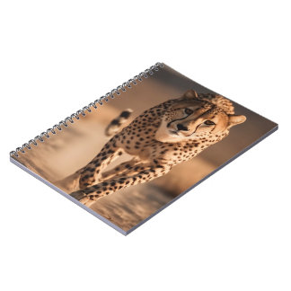 Carnet Majestic Wild Cheetah Running Photo