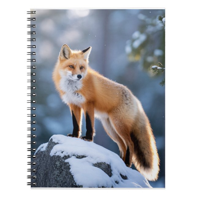 Carnet Majestic Winter Fox photographie (Devant)