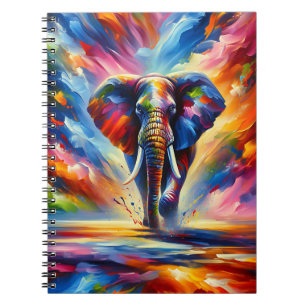 Carnet Majestueux éléphant de feu – Faune explosion de co