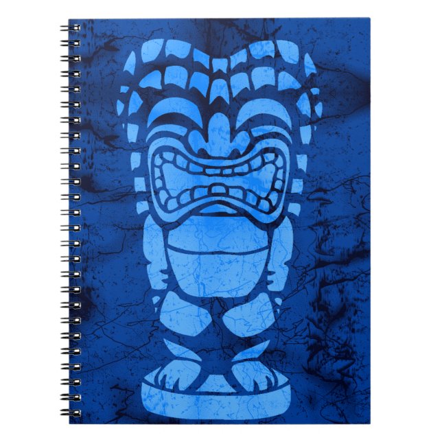 Carnet Makapuu Beach Hawaiian riant Tiki Batik (Devant)