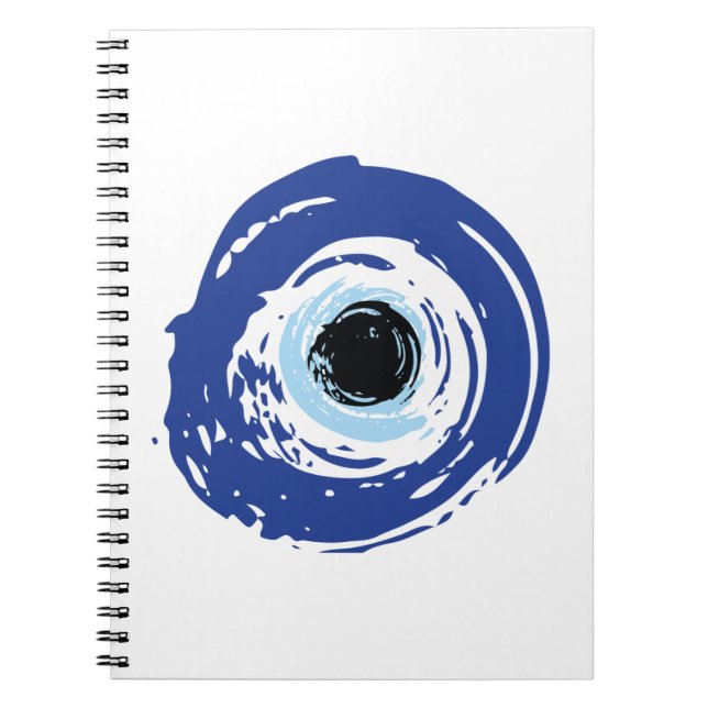 Carnet Mal Oeil Artiste Bleu Grec (Devant)