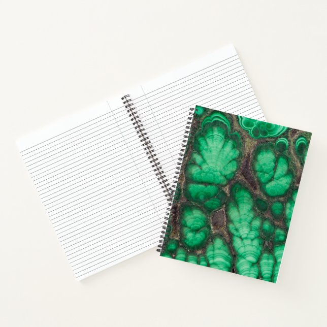 Carnet Malachite à motif vert (Intérieur)