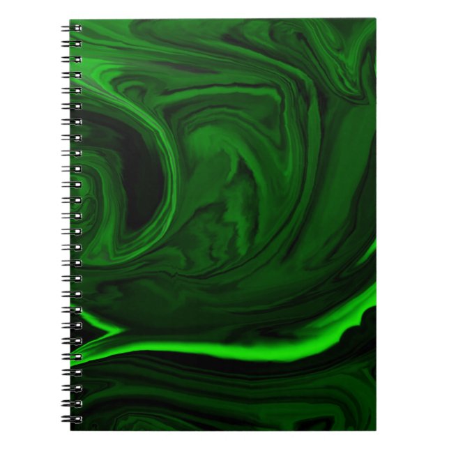 Carnet malachite vert texture (Devant)