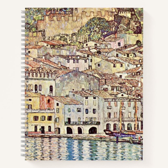 Carnet Malcesine au lac de Garde par Gustav Klimt (Devant)