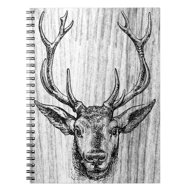 Carnet Mâle d'un cerf commun (Devant)