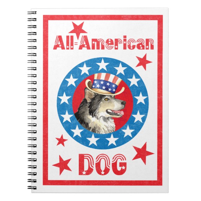 Carnet Malemute patriotique de l'Alaska (Devant)