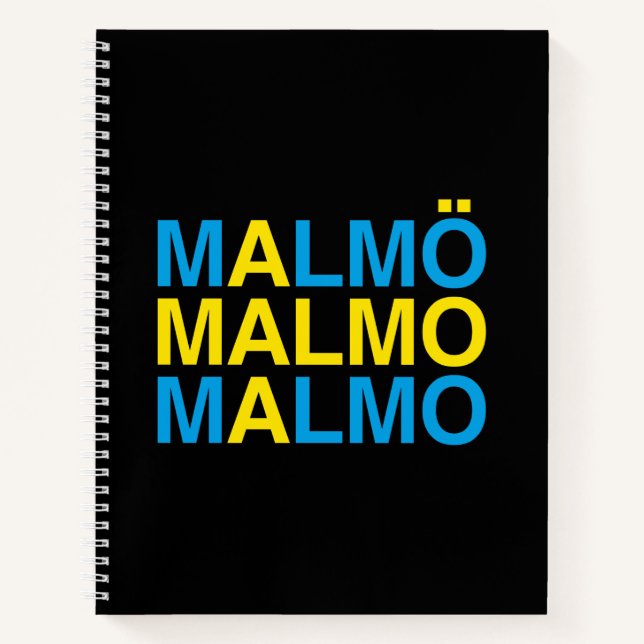 Carnet MALMO Swedish Flag (Devant)