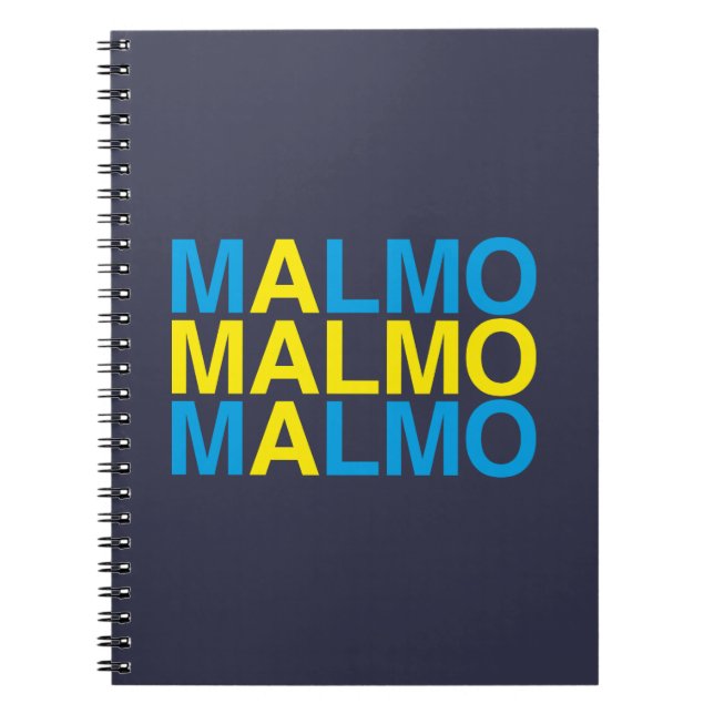 Carnet MALMO Swedish Flag (Devant)
