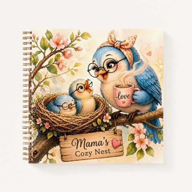 Carnet Mama Bird Spiral Notebook   (Devant)
